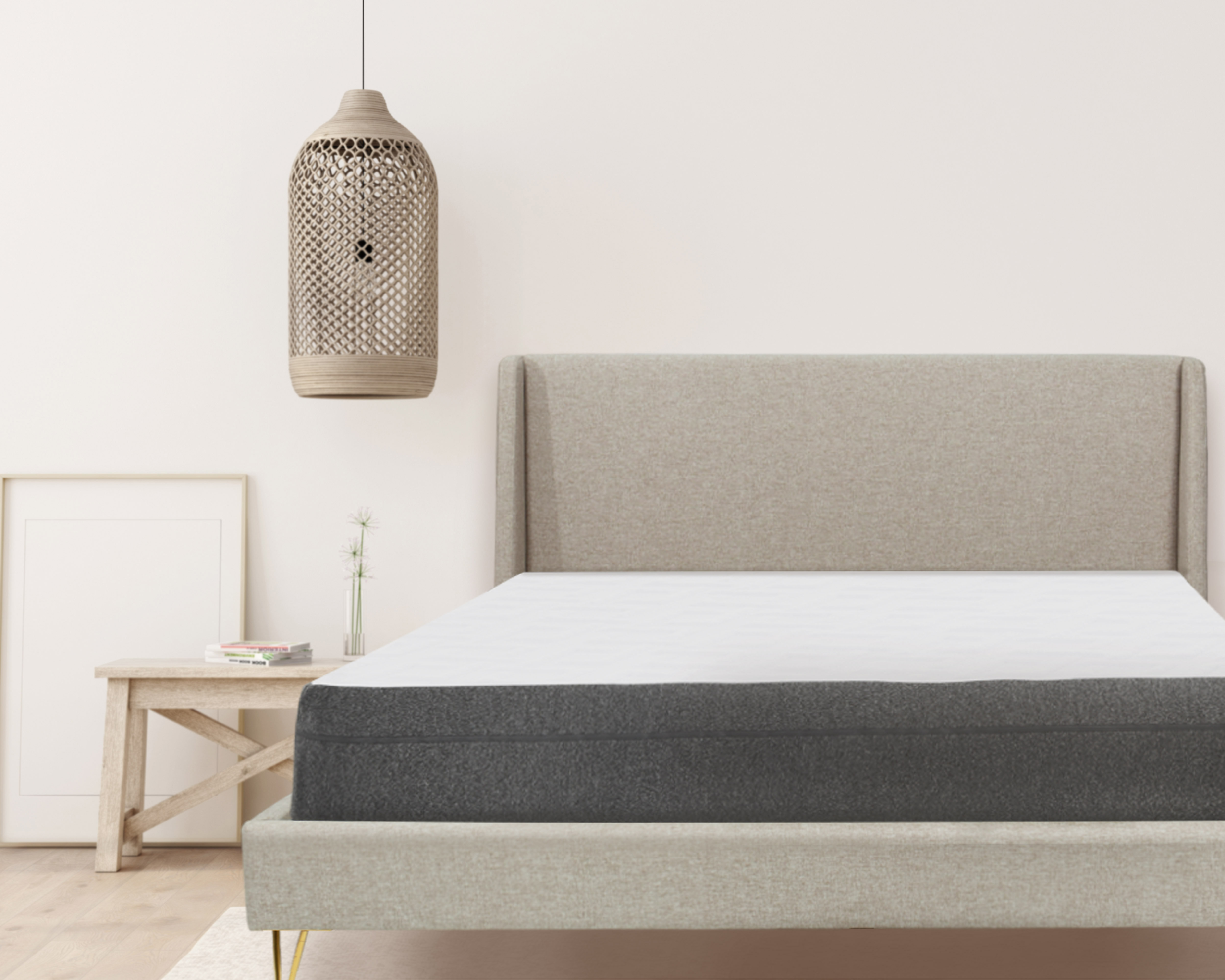 Low profile upholstered bed frame discount